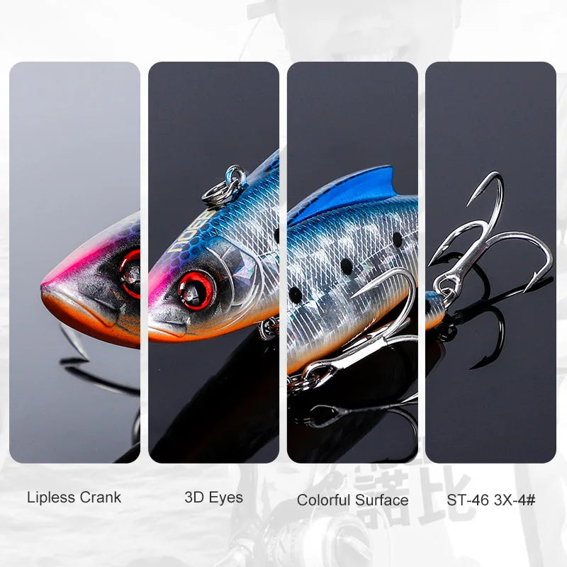 90mm Lipless Rattle Crankbait – 33g
