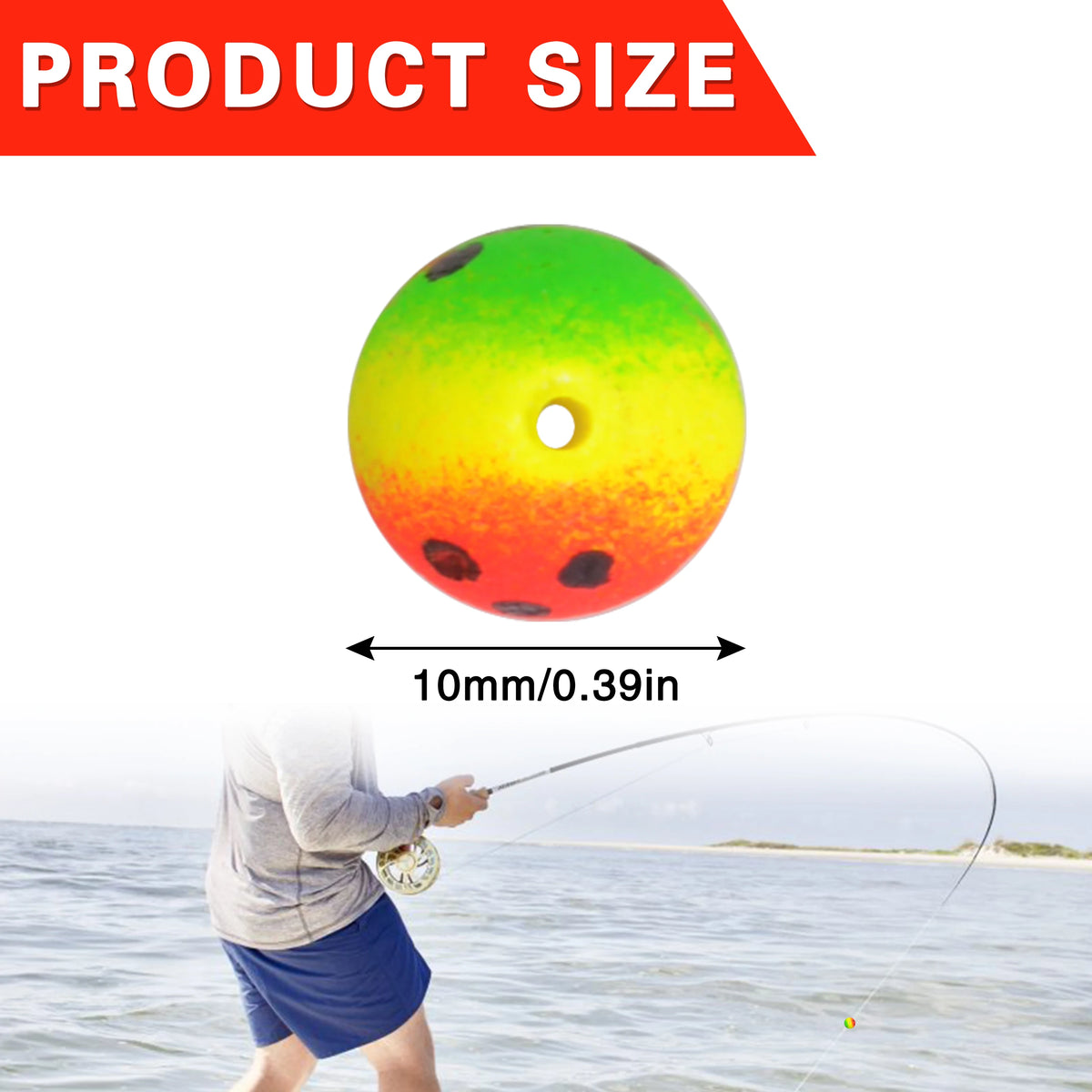 Pompano Rig Foam Floats – 100 Pack