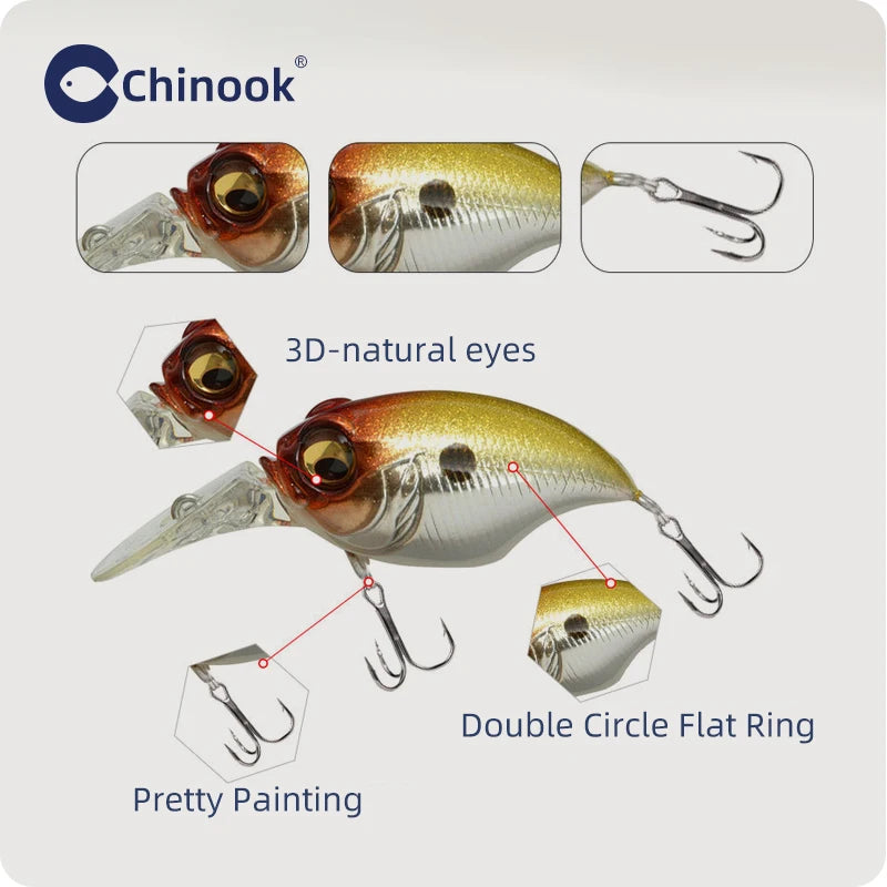35mm Squarebill Crankbait – 6g