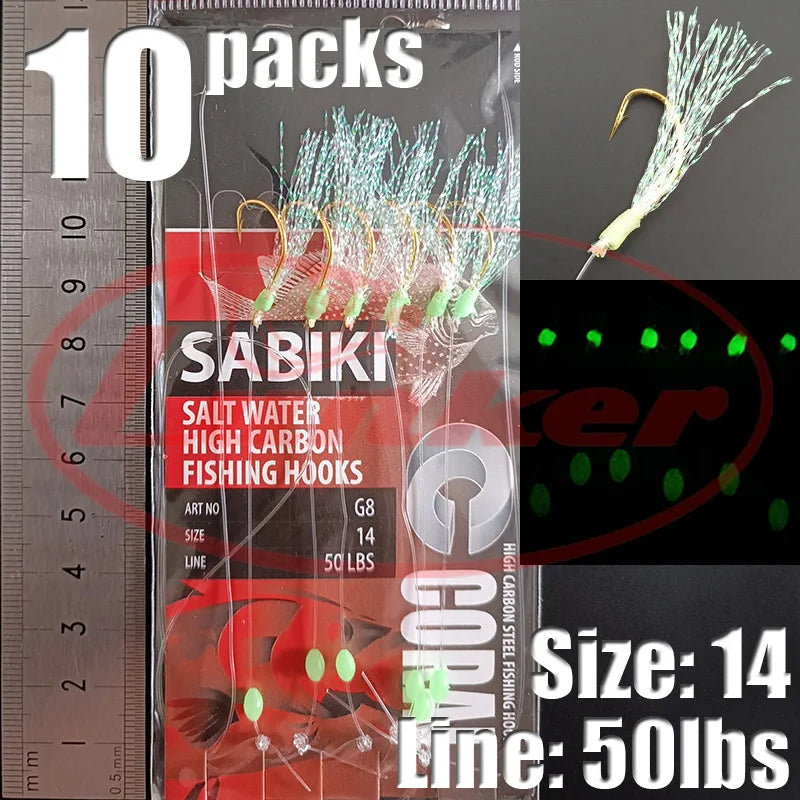 Glow Sabiki Fishing Rig