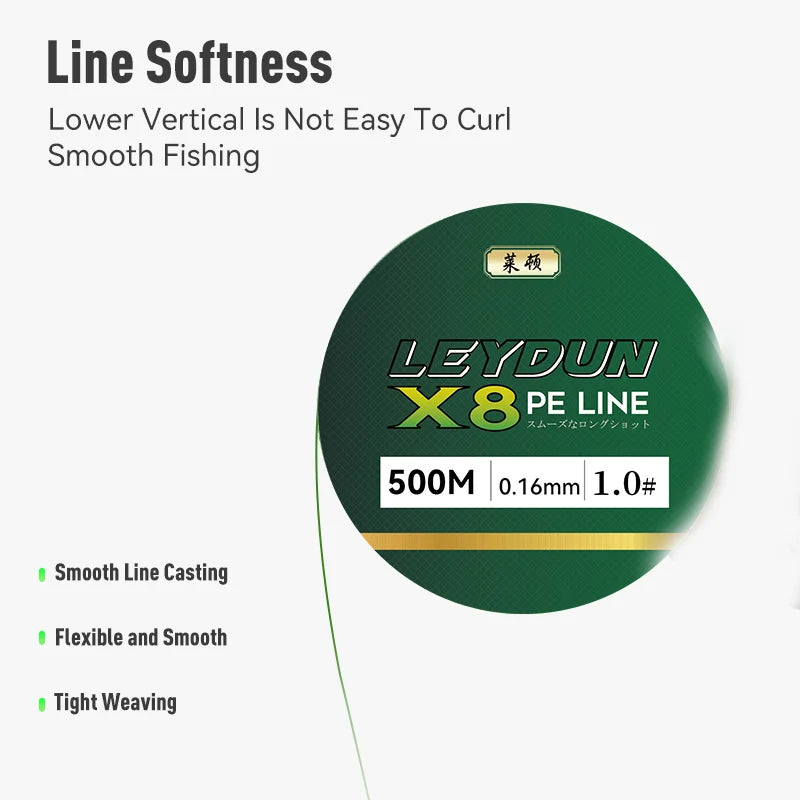 8-Strand Braided Fishing Line – 500m