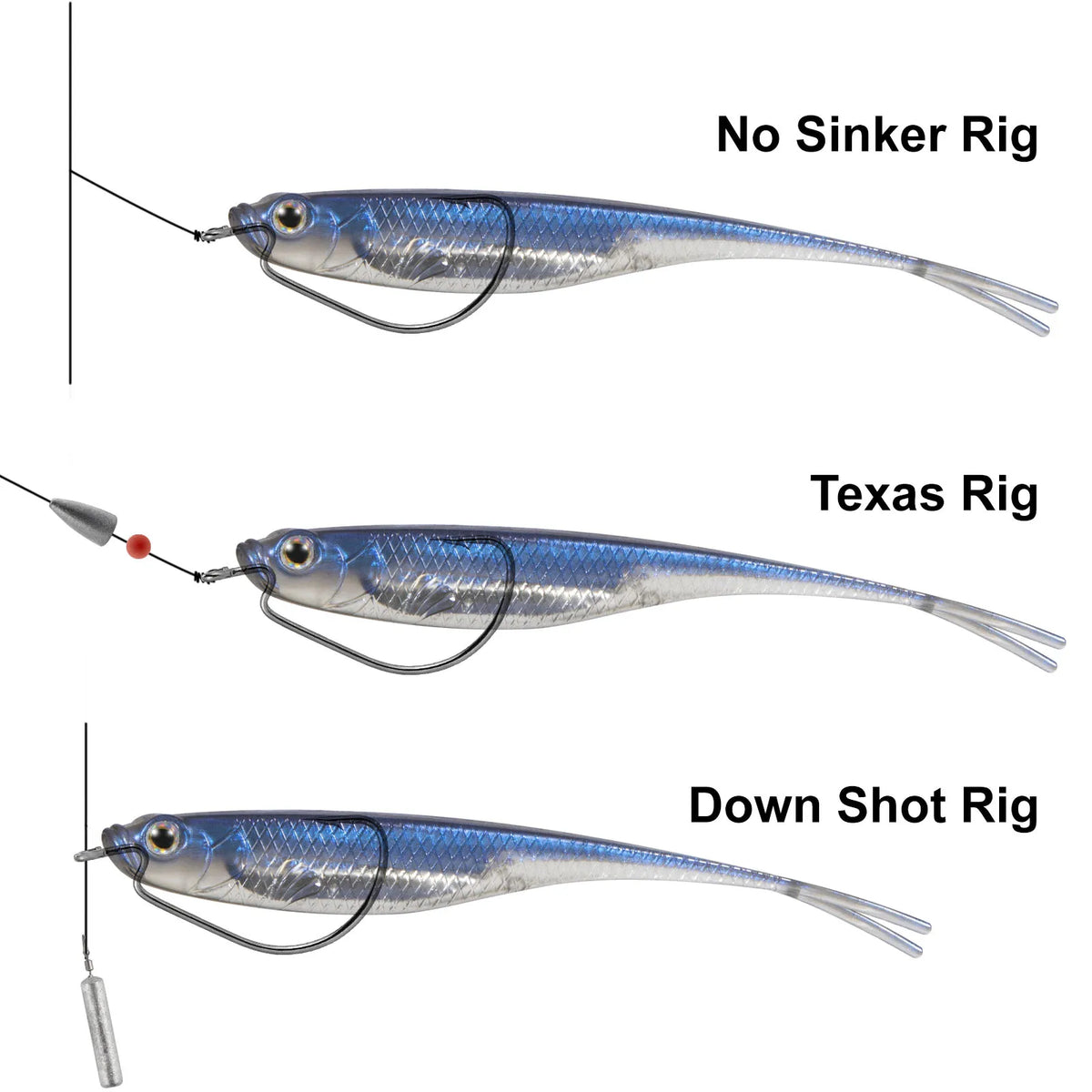 Fork-Tail Finesse Soft Baits