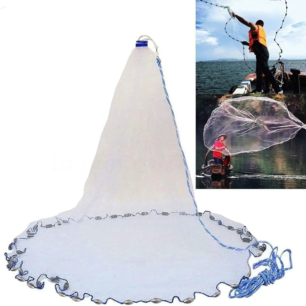Bait Cast Net with Weighted Edge