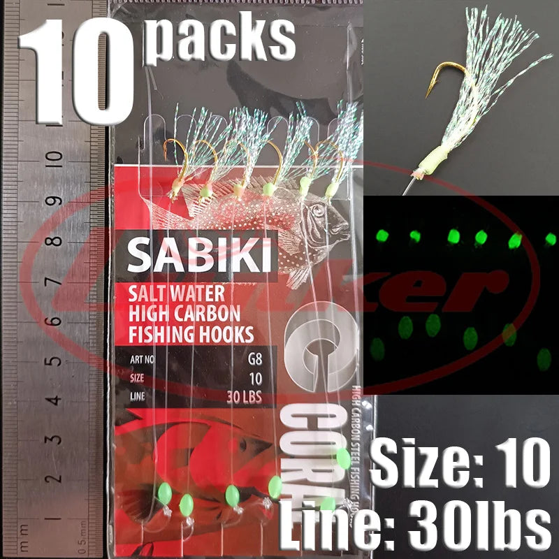 Glow Sabiki Fishing Rig