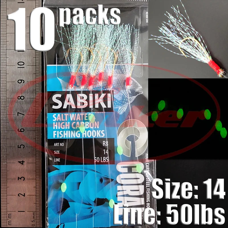 Glow Sabiki Fishing Rig