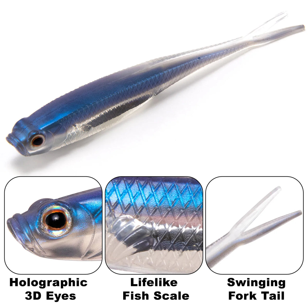 Fork-Tail Finesse Soft Baits