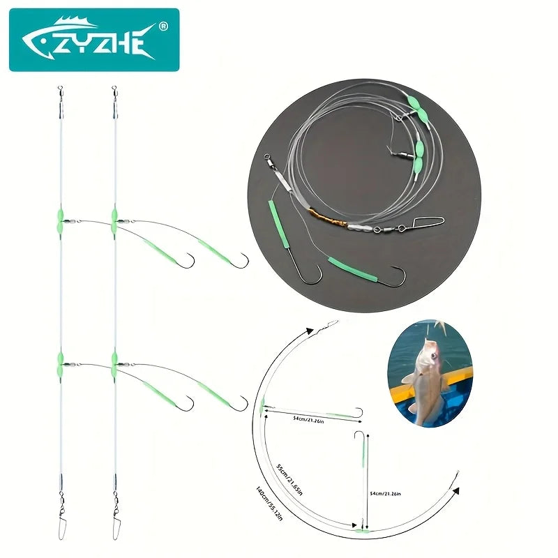 Pre-Tied High-Low Surf Rigs