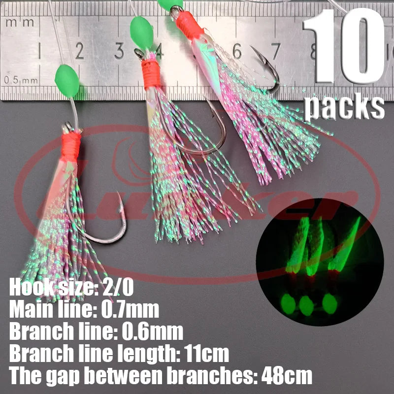 Glow Sabiki Fishing Rig