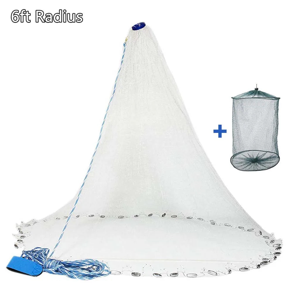 Bait Cast Net with Weighted Edge