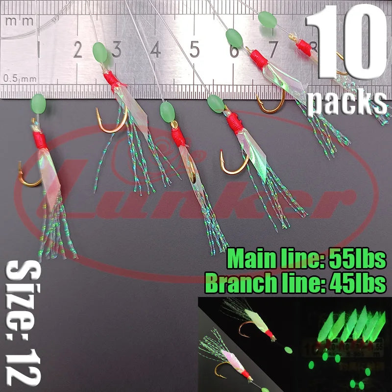 Glow Sabiki Fishing Rig