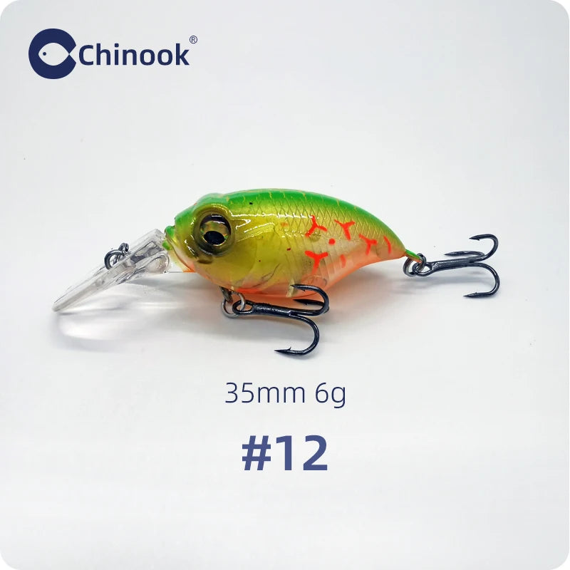 35mm Squarebill Crankbait – 6g