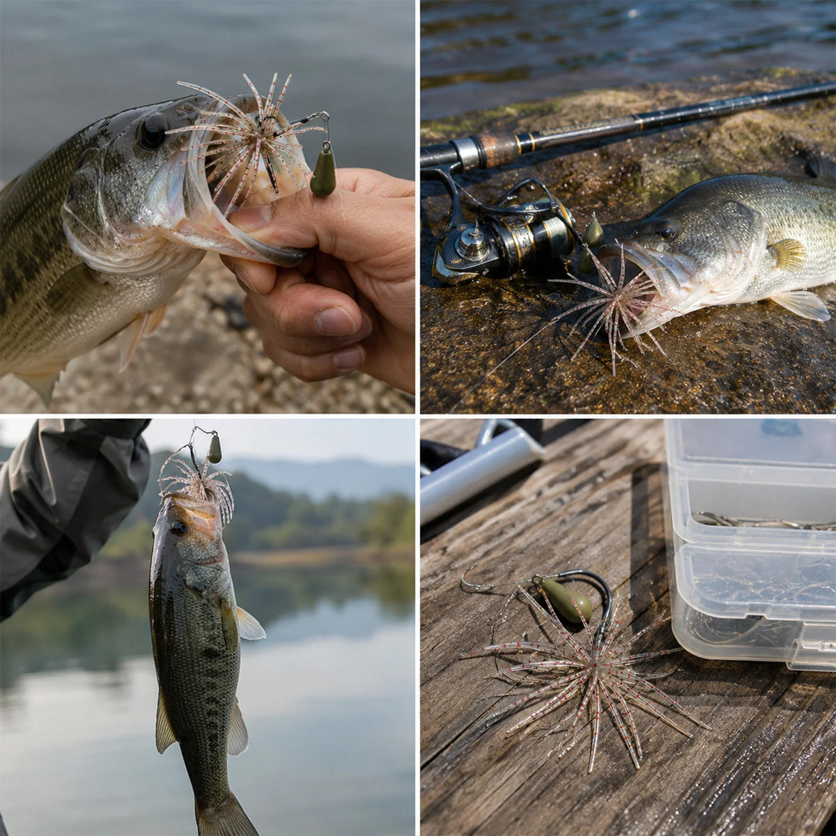 Floating Fuzzy Dice Soft Bait