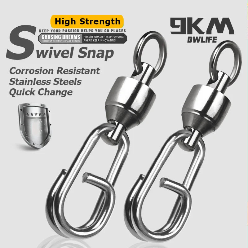 Heavy-Duty Ball Bearing Swivels with Snap