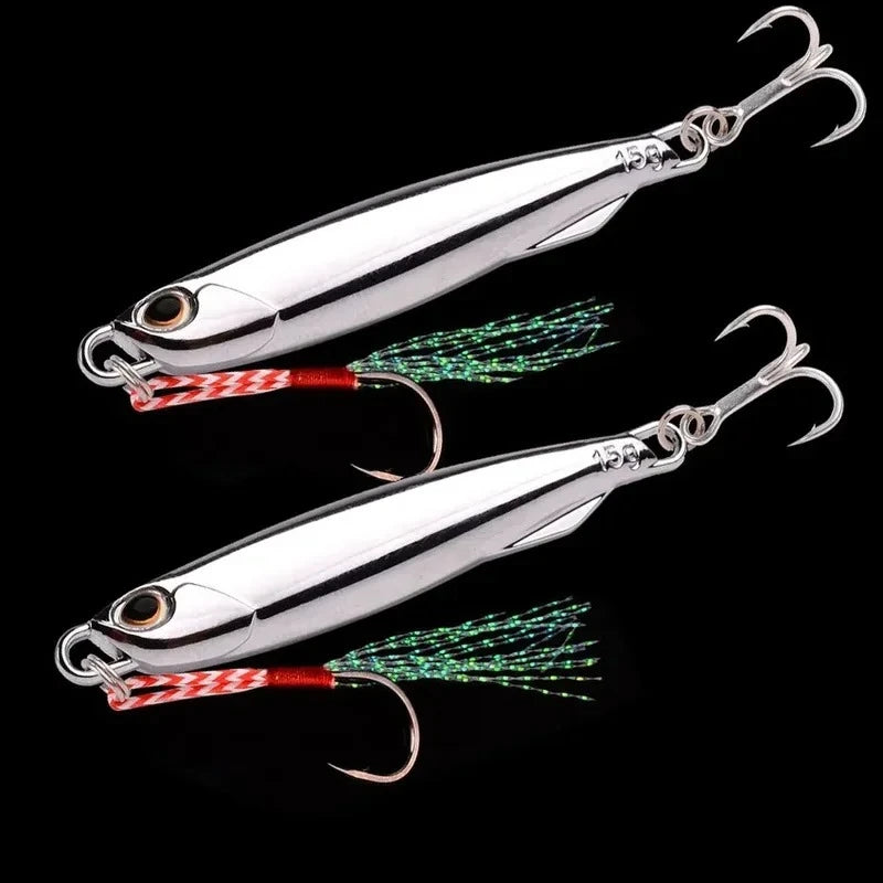 Saltwater Metal Jig Lures – 10 Pack