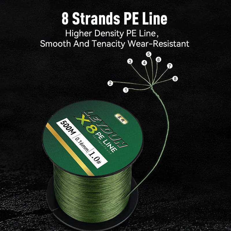 8-Strand Braided Fishing Line – 500m
