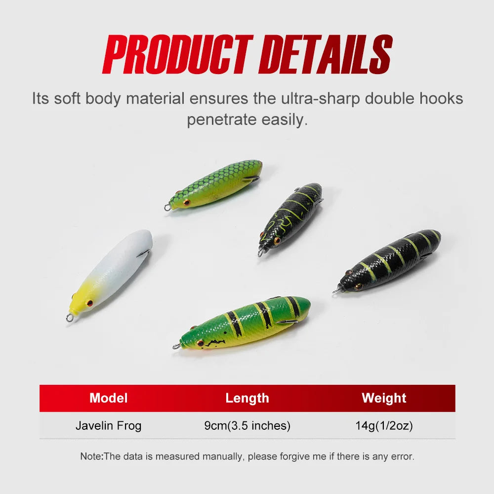 Hollow-Body Weedless Frog – 9cm