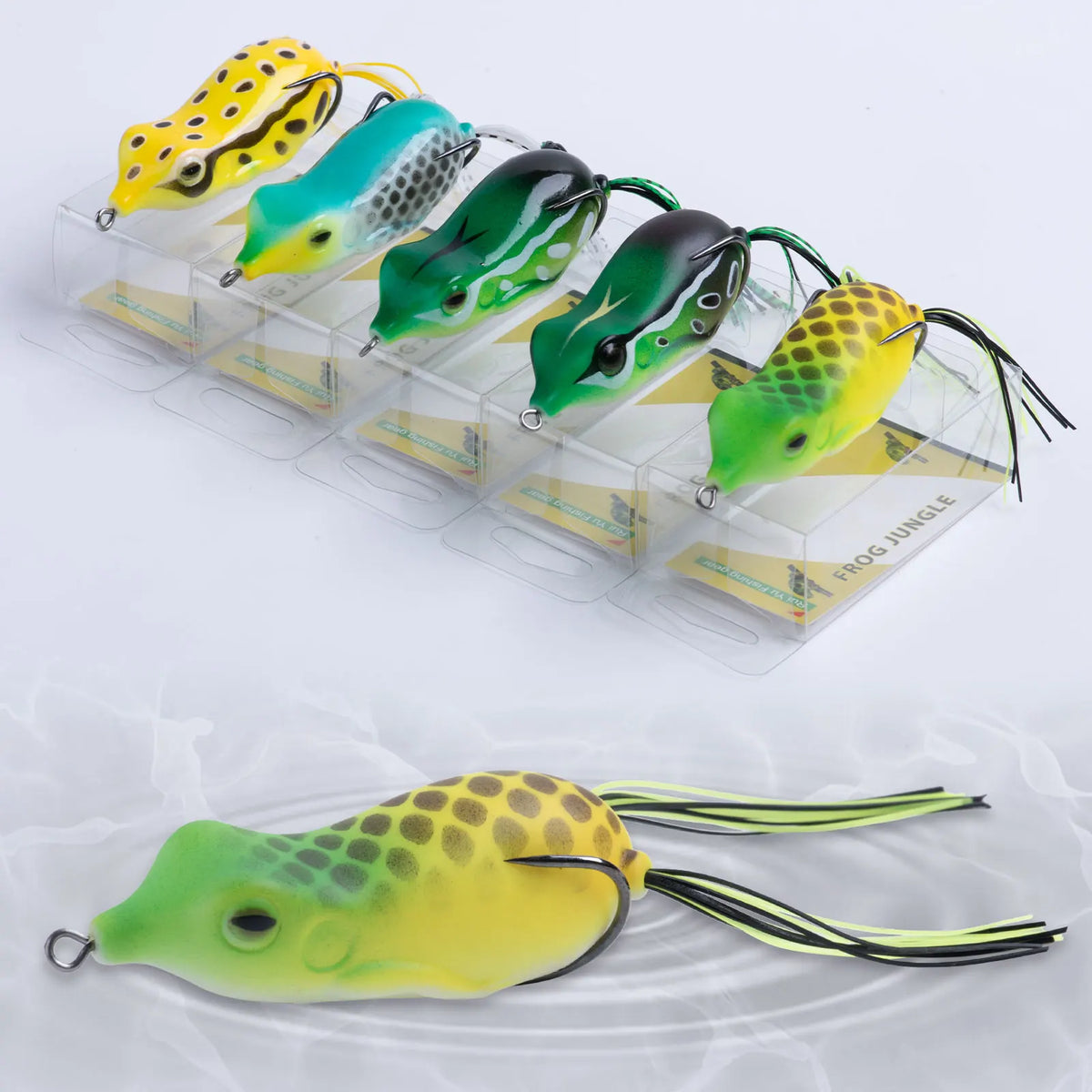 Topwater Frog Lure Set – 5 Pack