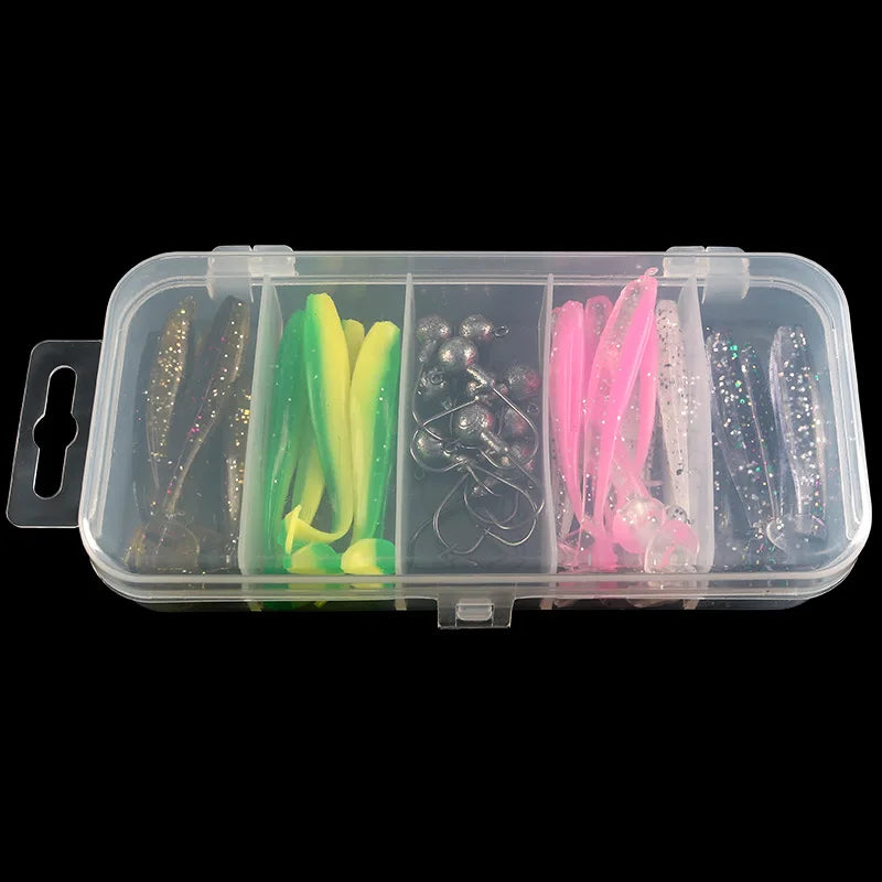 Paddle-Tail Swimbait Kit with Jig Heads