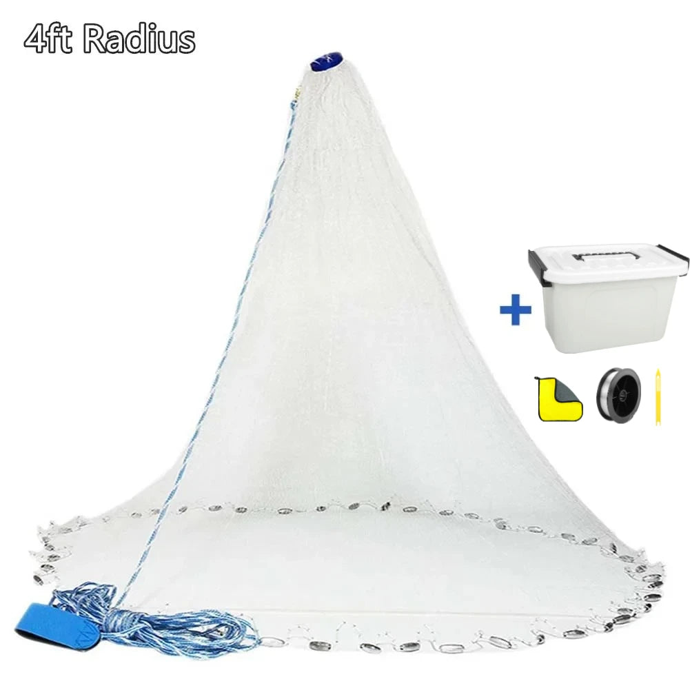 Bait Cast Net with Weighted Edge