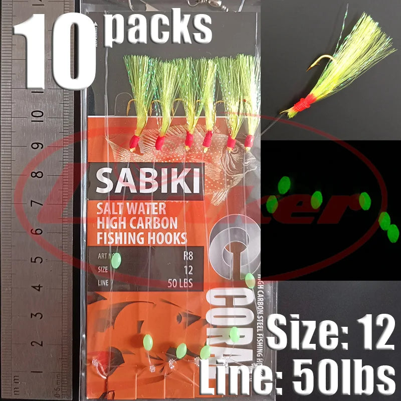 Glow Sabiki Fishing Rig