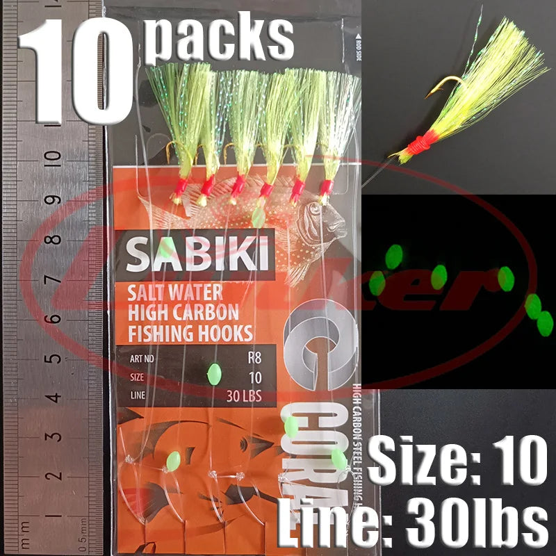 Glow Sabiki Fishing Rig