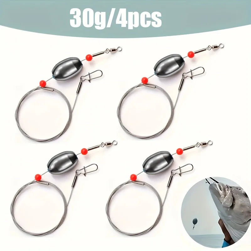 Ready-to-Fish Bottom Rig Kit – 4 Pack