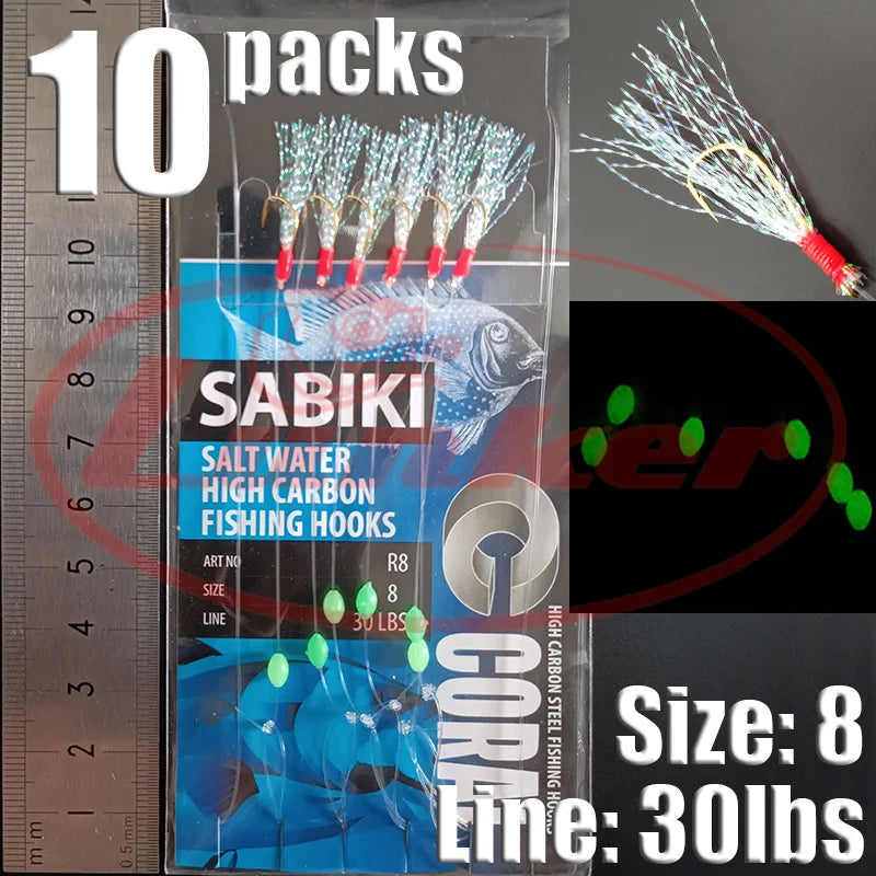 Glow Sabiki Fishing Rig