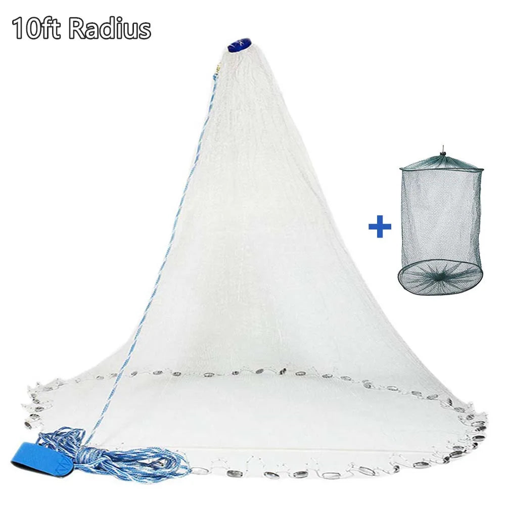 Bait Cast Net with Weighted Edge