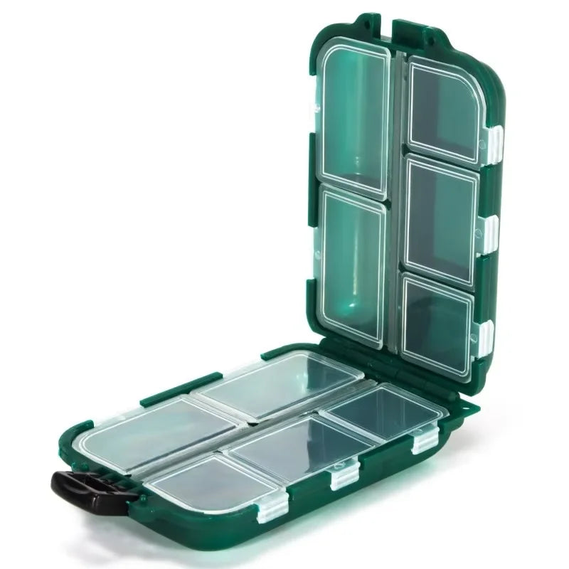 Double-Sided 10-Compartment Tackle Box