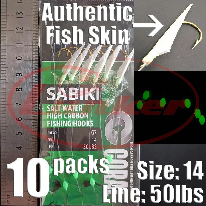 Glow Sabiki Fishing Rig