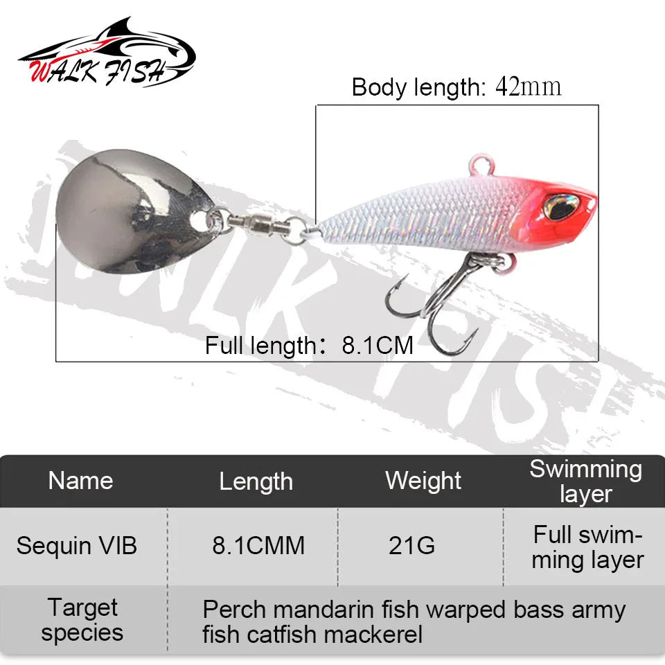 Tail-Spinner Vibration Bait – 7–21g