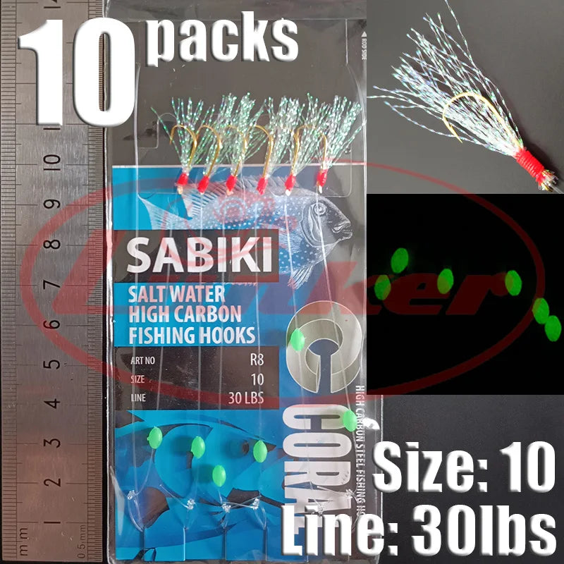 Glow Sabiki Fishing Rig