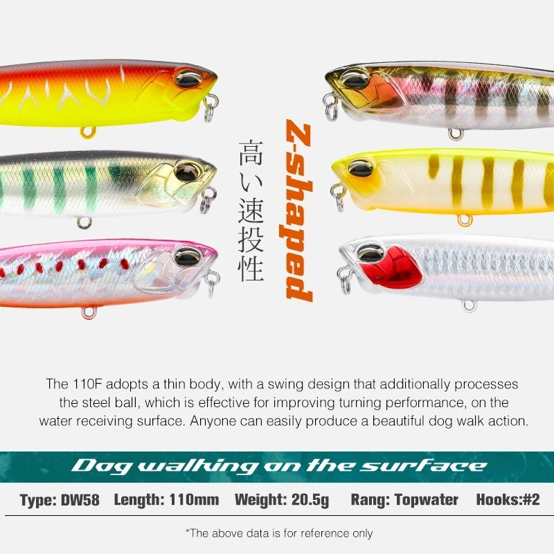 110mm Walking Topwater Pencil Bait