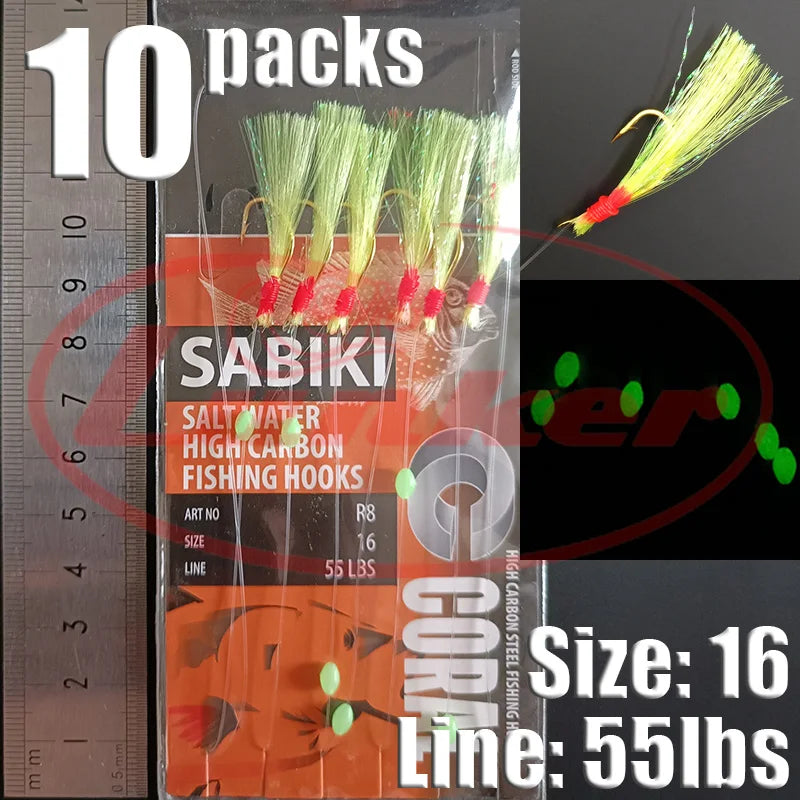 Glow Sabiki Fishing Rig
