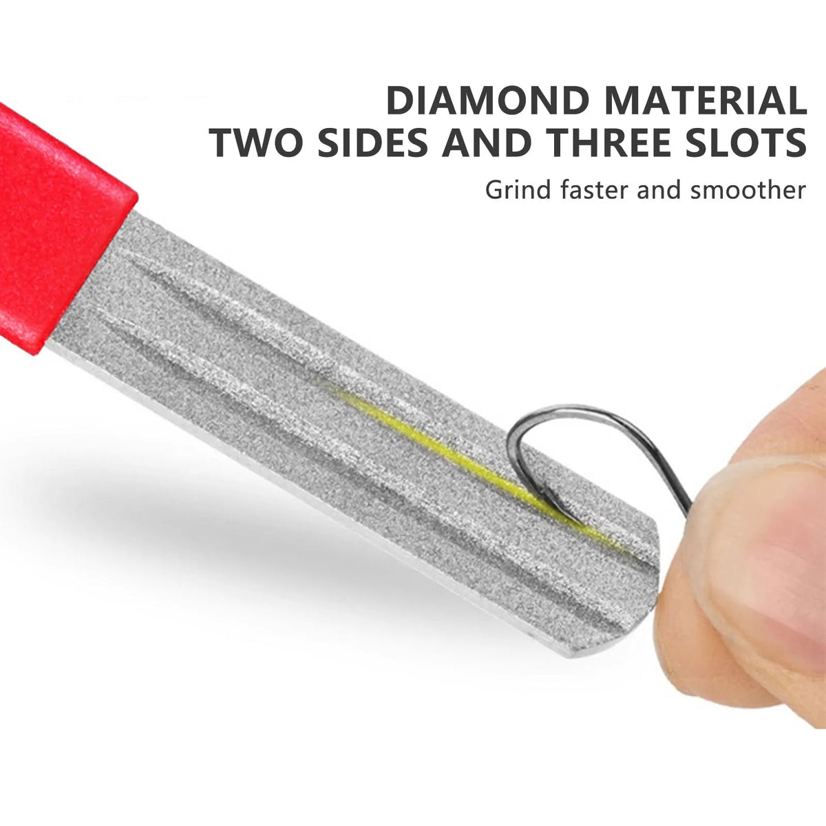 3-Groove Fishing Hook Sharpener
