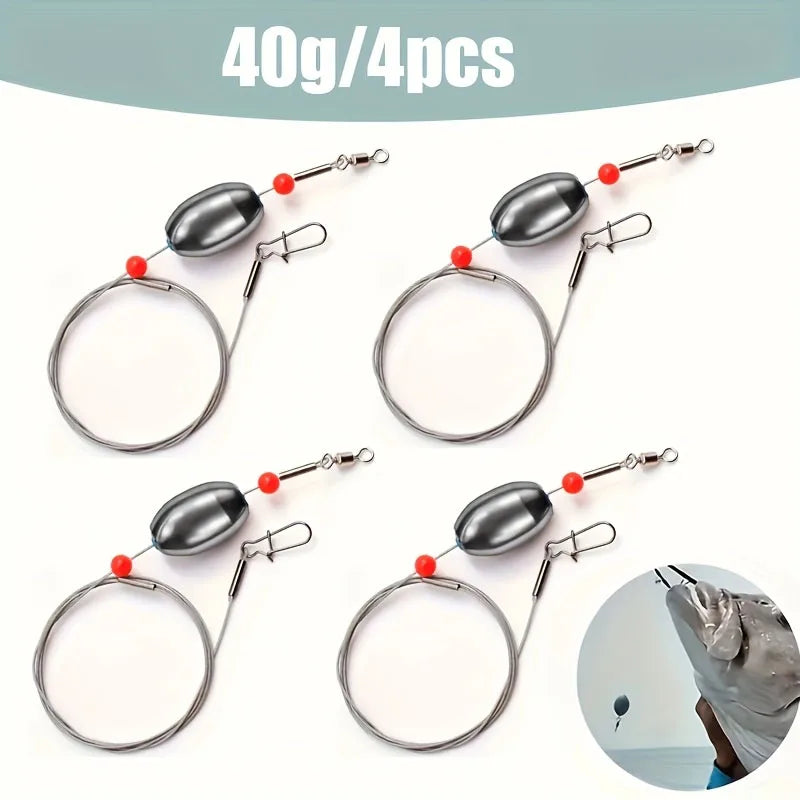 Ready-to-Fish Bottom Rig Kit – 4 Pack