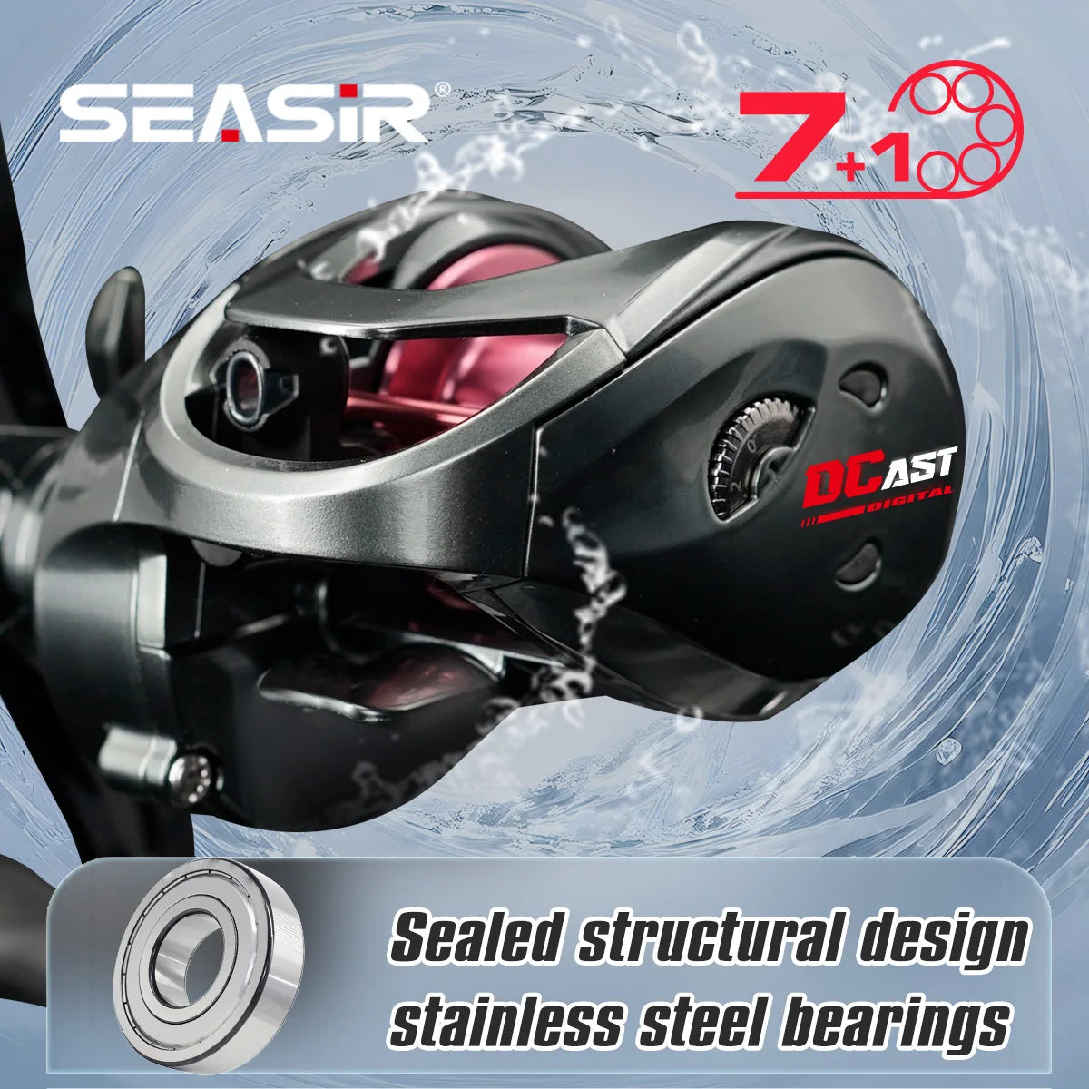 Digital-Control Baitcasting Reel – 7.3:1