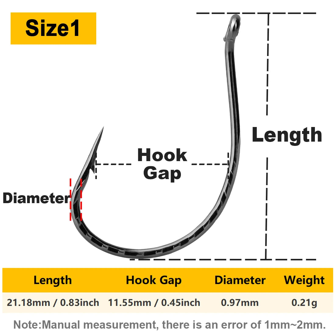 Drop Shot Worm Hooks