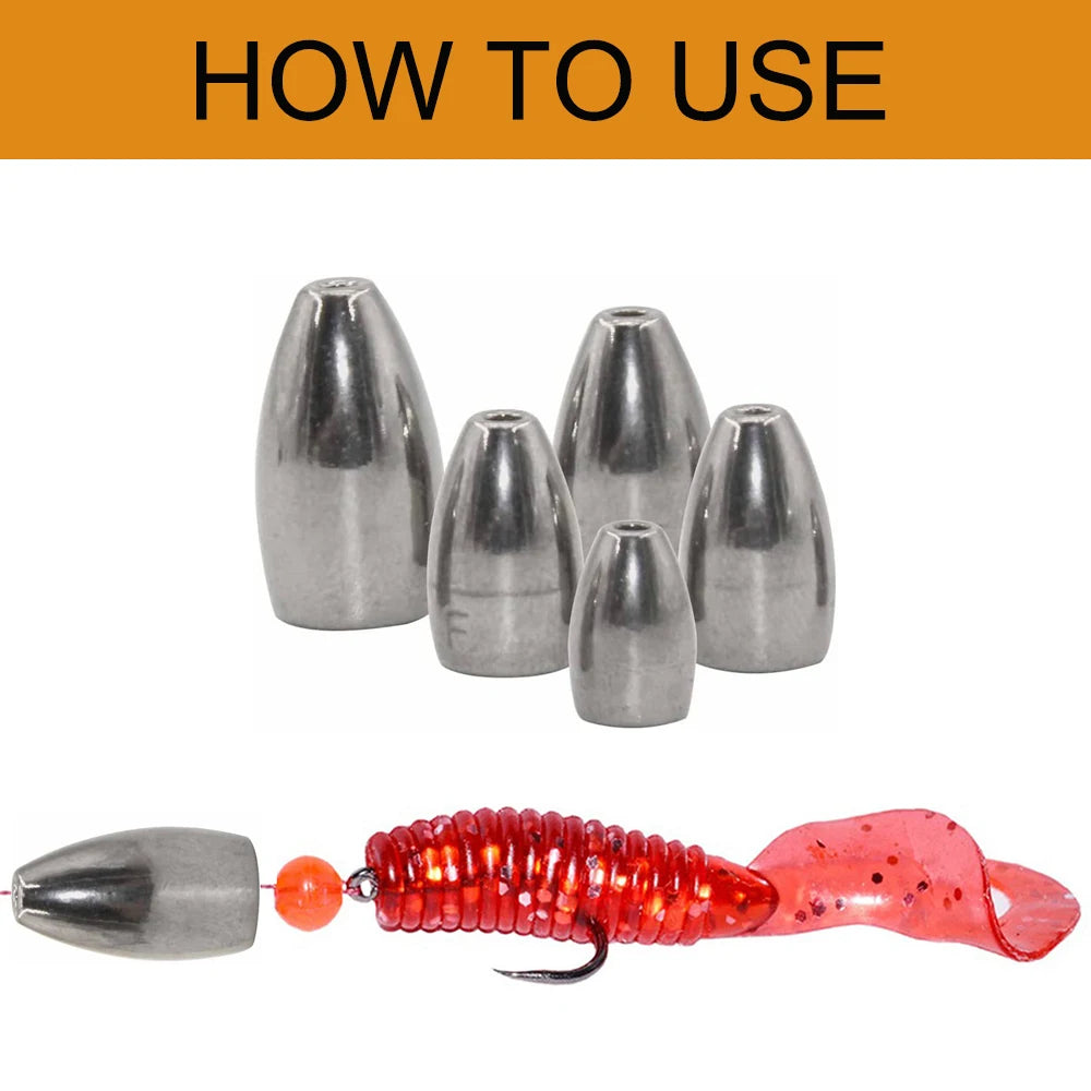 Texas/Carolina Rig Bullet Weights – 20 Pack