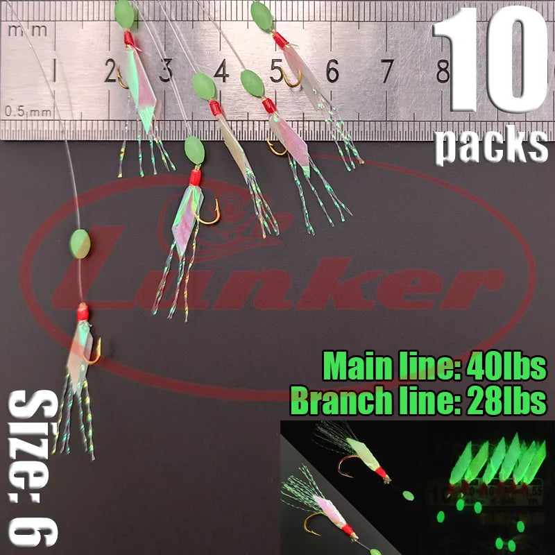 Glow Sabiki Fishing Rig