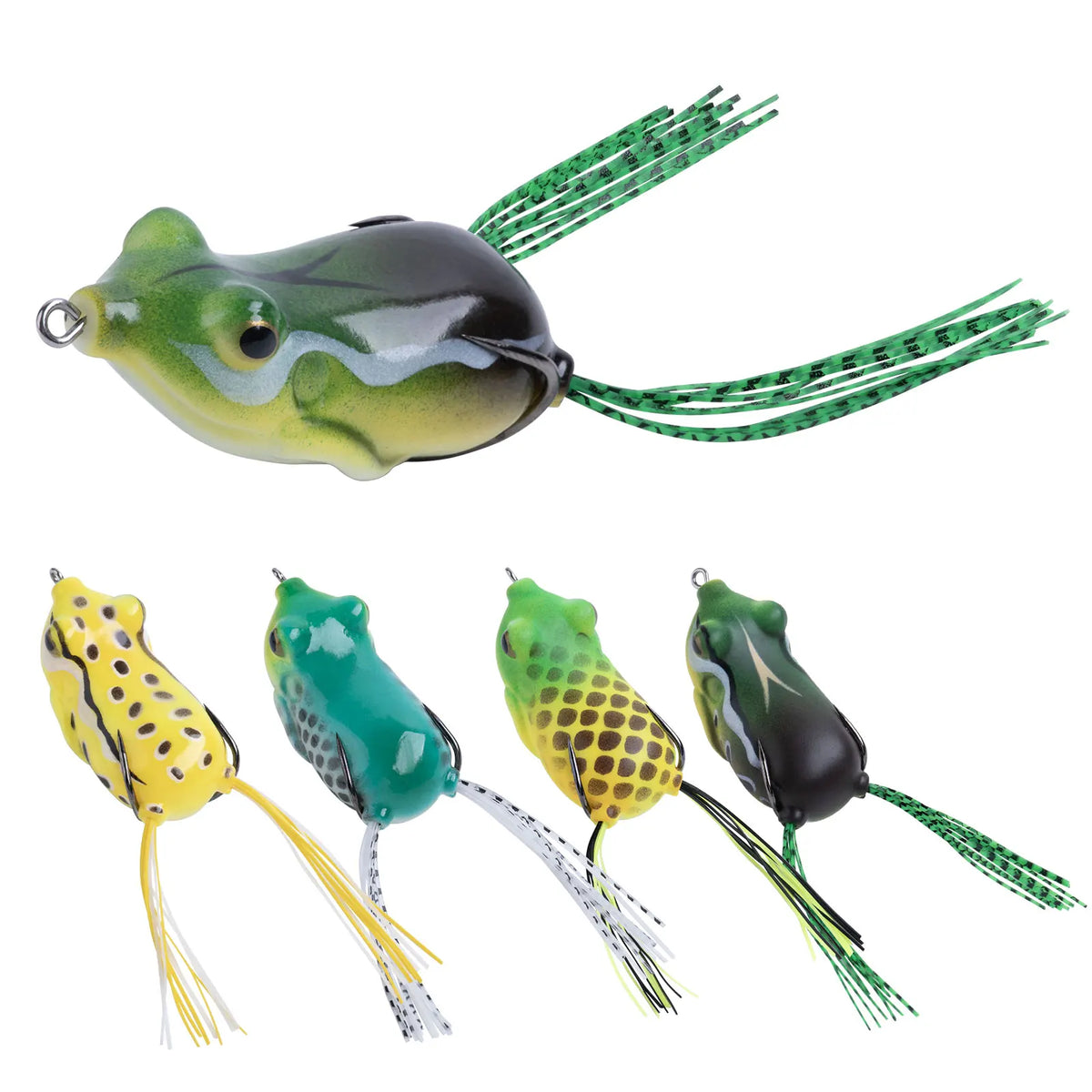 Topwater Frog Lure Set – 5 Pack