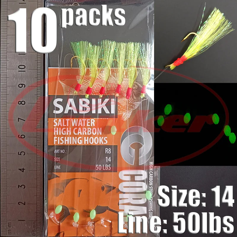 Glow Sabiki Fishing Rig