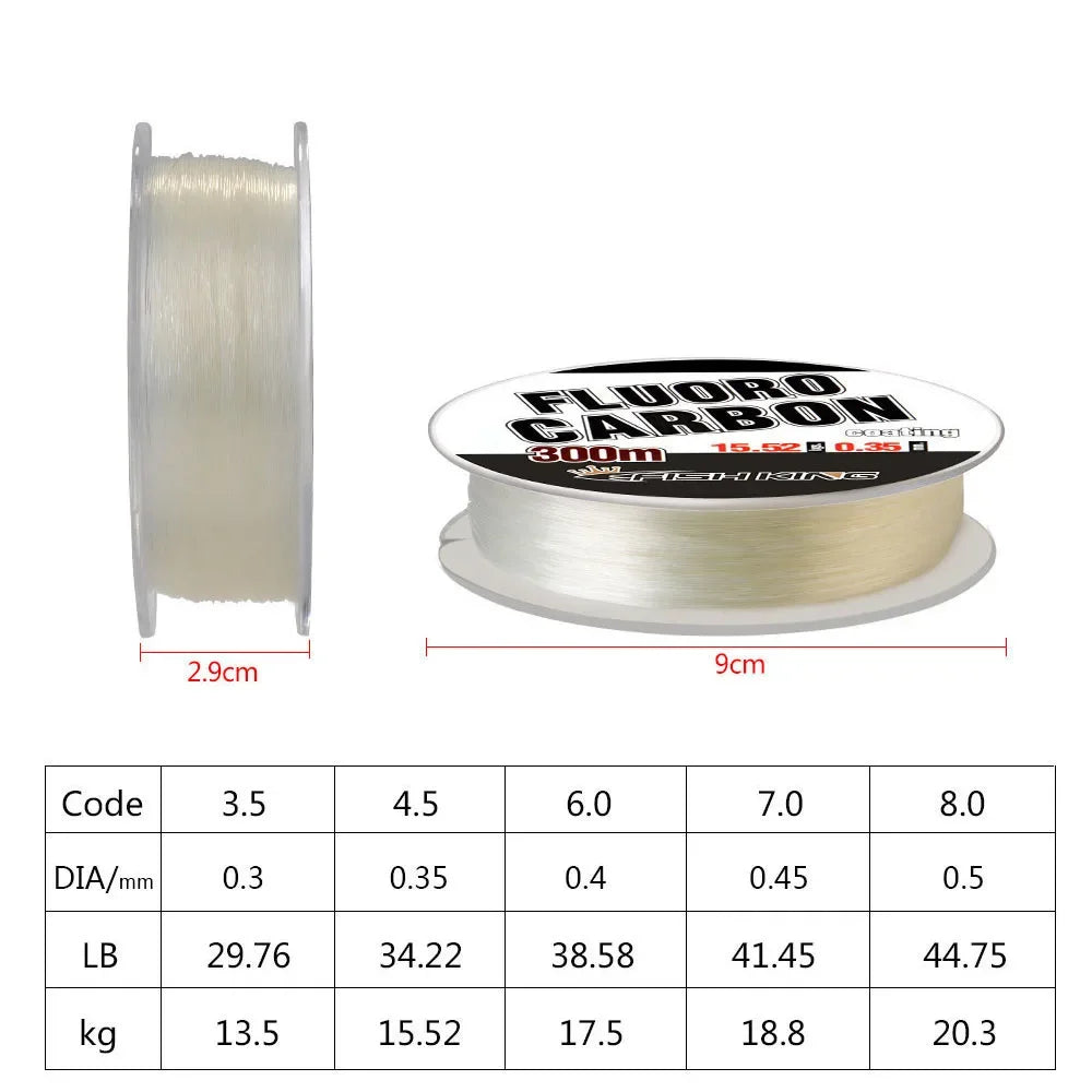 Fluorocarbon Leader Line – 300m