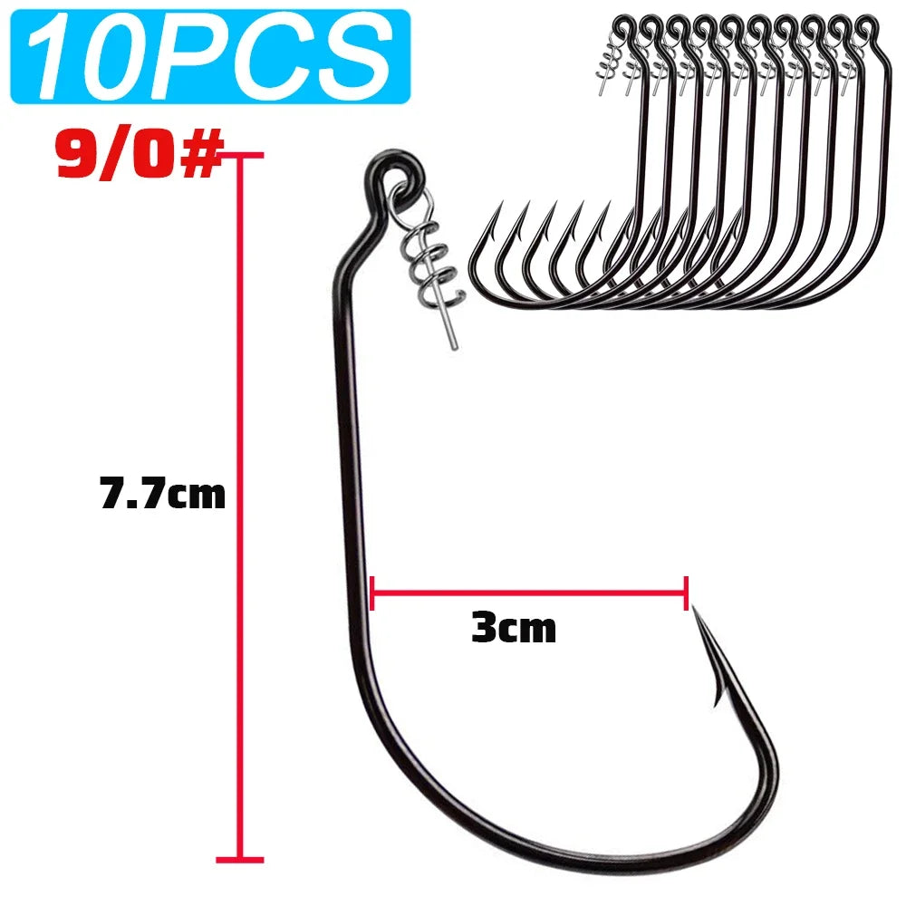 Screw-Lock EWG Worm Hooks – 10 Pack