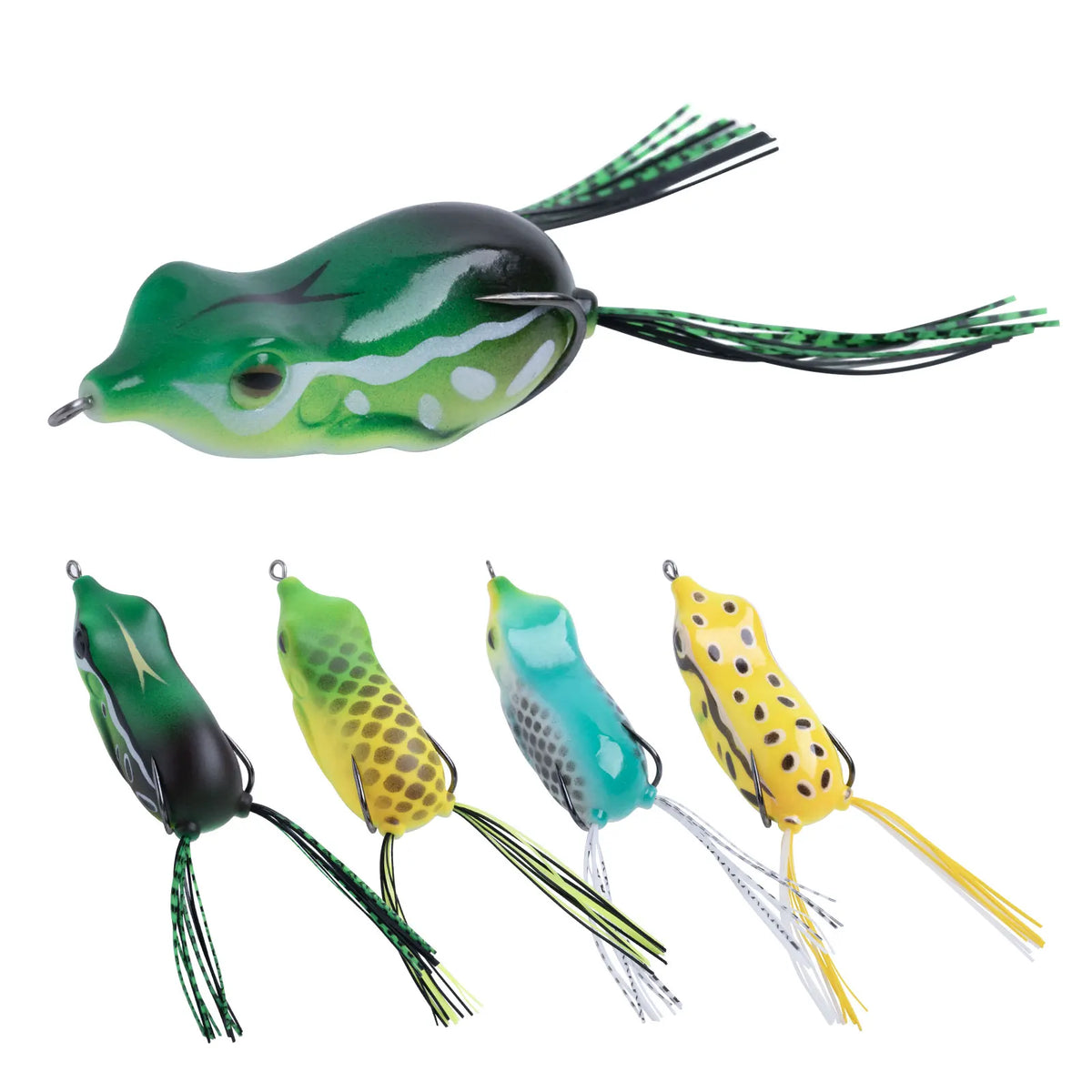 Topwater Frog Lure Set – 5 Pack