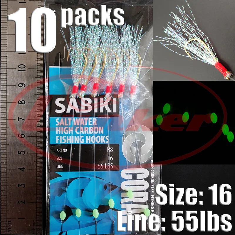 Glow Sabiki Fishing Rig