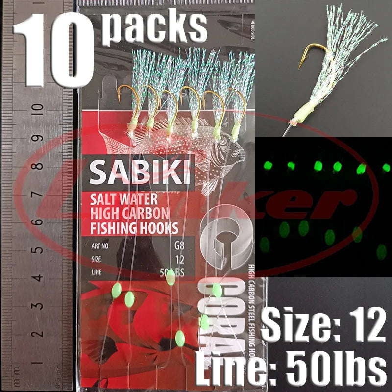 Glow Sabiki Fishing Rig