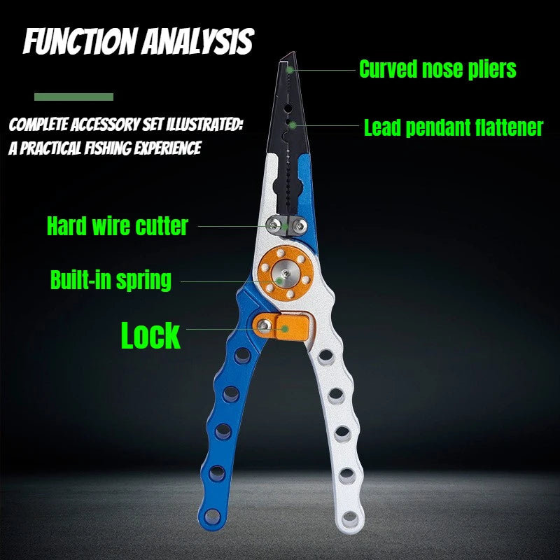 Corrosion-Resistant Aluminum Fishing Pliers