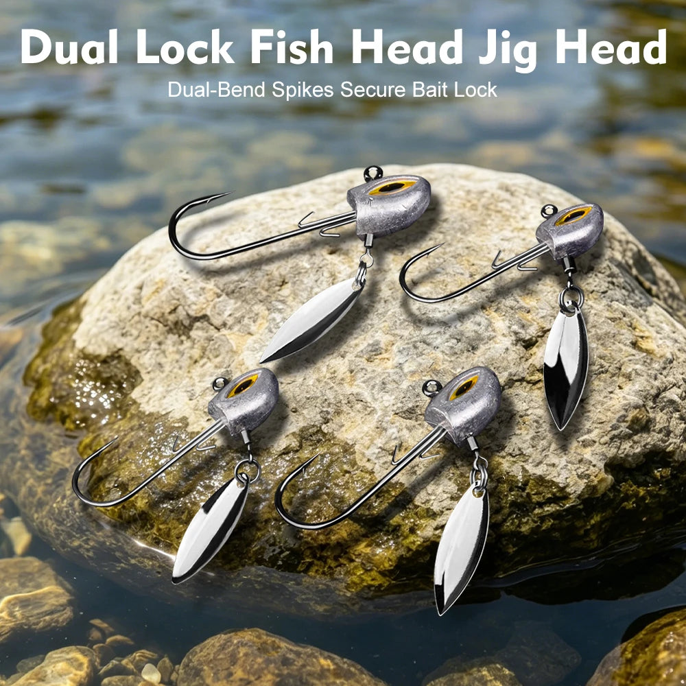 Underspin Jig Heads – 3 Pack