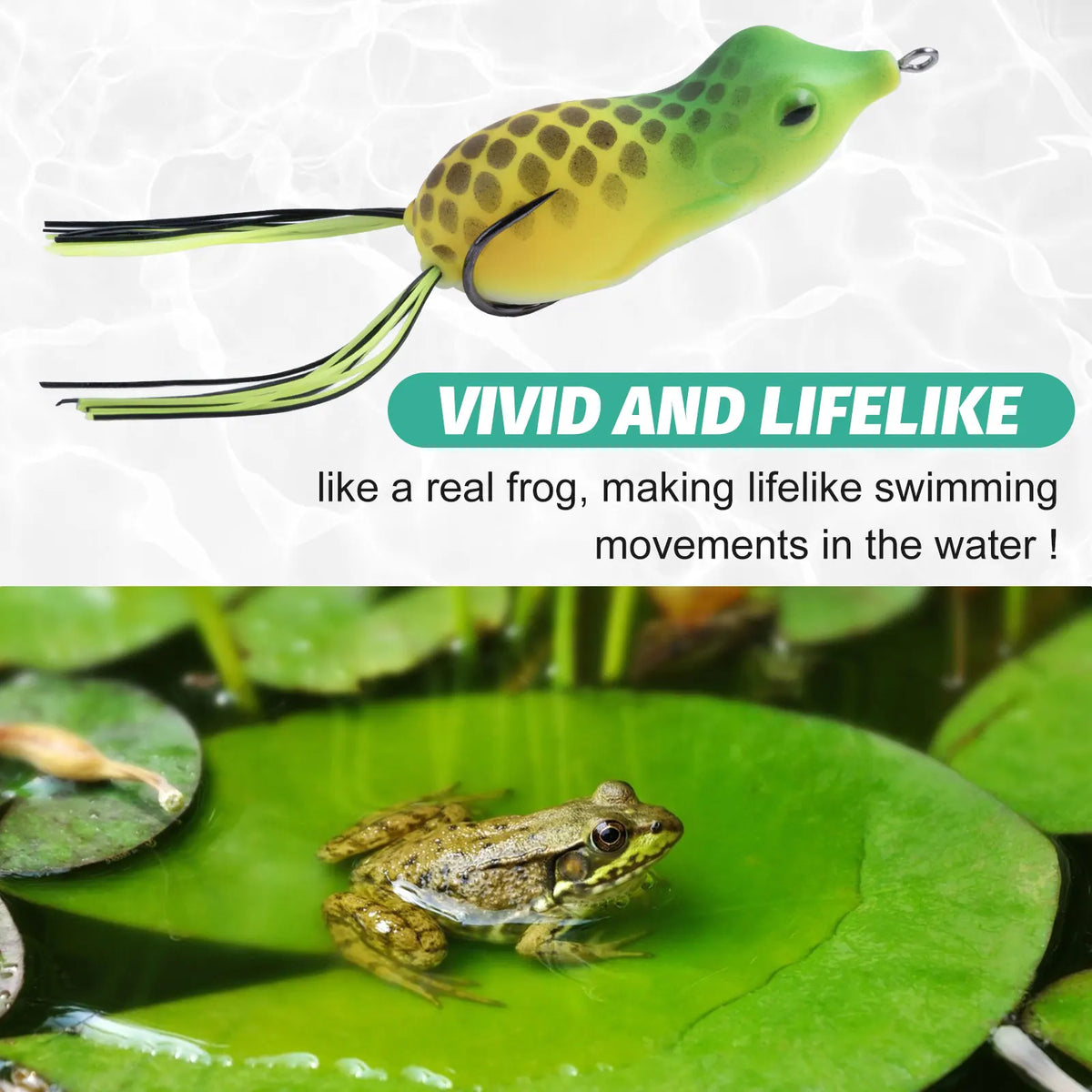 Topwater Frog Lure Set – 5 Pack